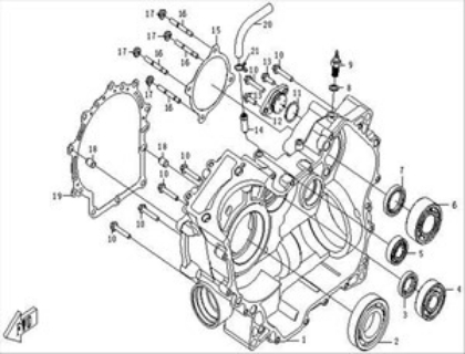 Bild för kategori Right Crankcase