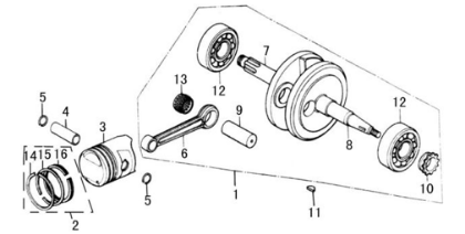 Billede til varegruppe Crankshaft & Piston