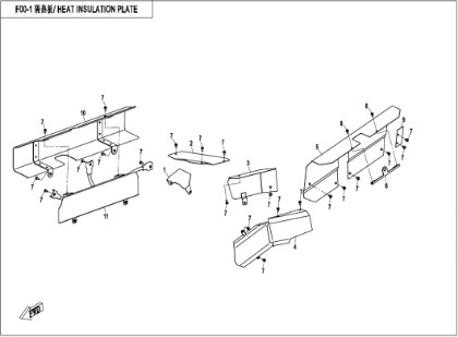 Bilde for kategori HEAT INSULATION PLATE
