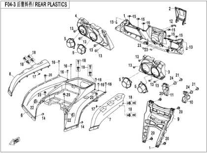 Billede til varegruppe REAR PLASTICS