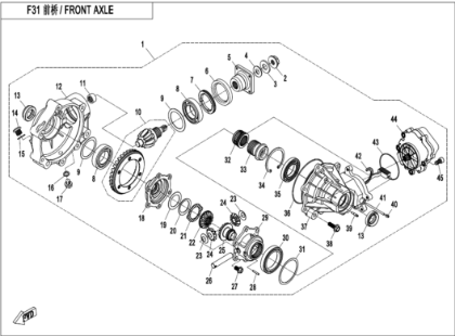 Bild för kategori FRONT AXLE