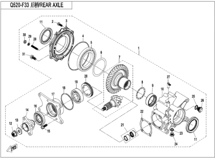 Bild för kategori REAR AXLE