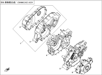 Picture for category CRANKCASE ASSY
