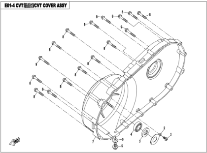 Bilde for kategori CVT COVER ASSY