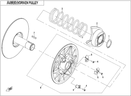 Bild för kategori DRIVEN PULLEY(CVtech)