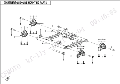 Bild för kategori ENGINE MOUNTING PARTS
