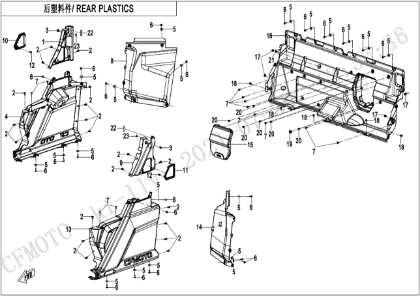 Billede til varegruppe REAR PLASTICS