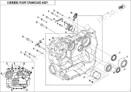 Bild för kategori RIGHT CRANKCASE