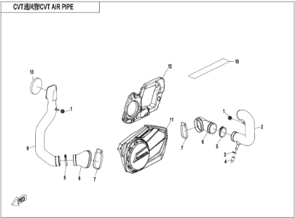 Bild för kategori CVT AIR PIPE (F00-V2)
