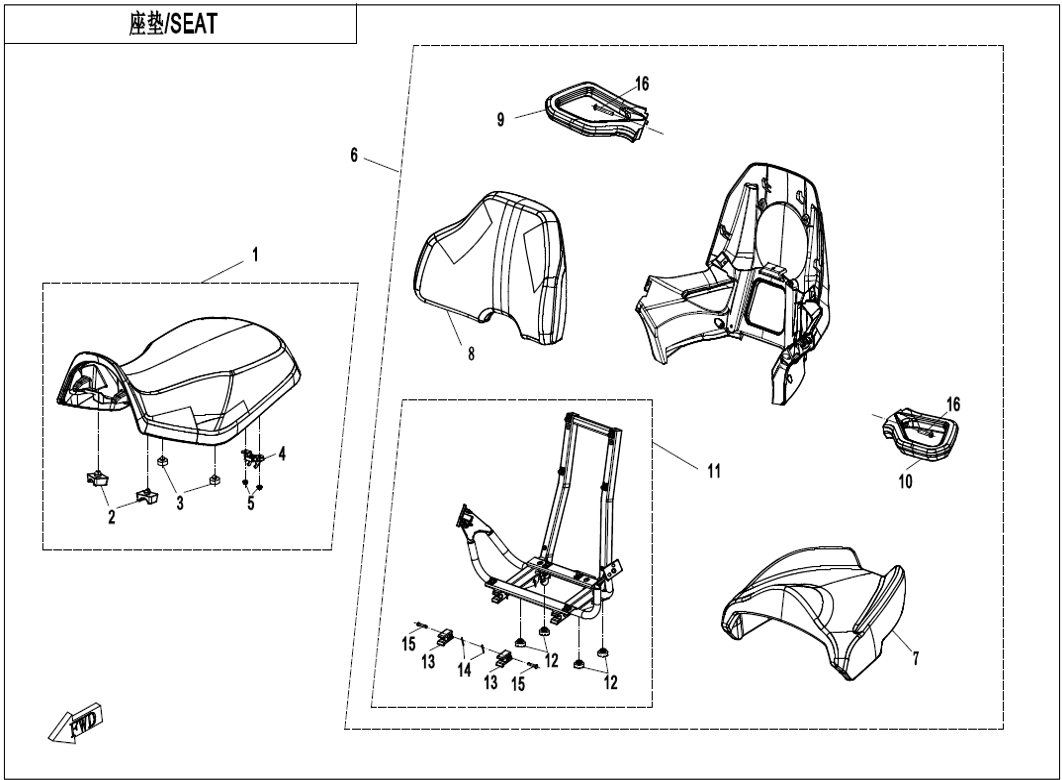 Billede til varegruppe SEAT(BLACK) (F13-A)