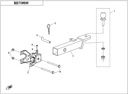 Bild för kategori TOWBAR(PIN CONNECTION) (F40-V3)