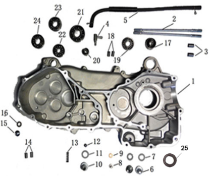 Billede til varegruppe Crankcase Left