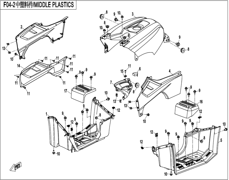 Bild för kategori MIDDLE PLASTICS (F04-2 )