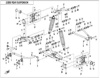 Billede til varegruppe REAR SUSPENSION (F06)
