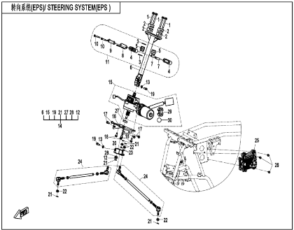 Picture for category STEERING SYSTEM (EPS) (F10-2-B)