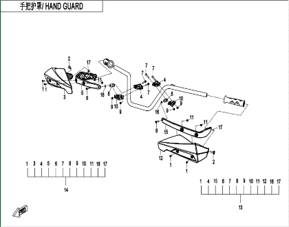 Billede til varegruppe HAND GUARD (F10-3)