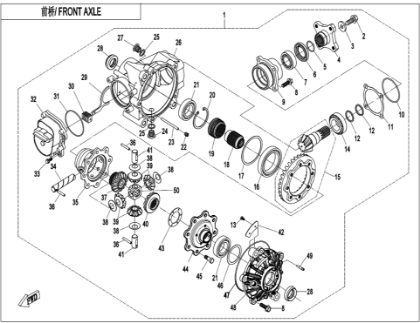 Picture for category FRONT AXLE (F31)
