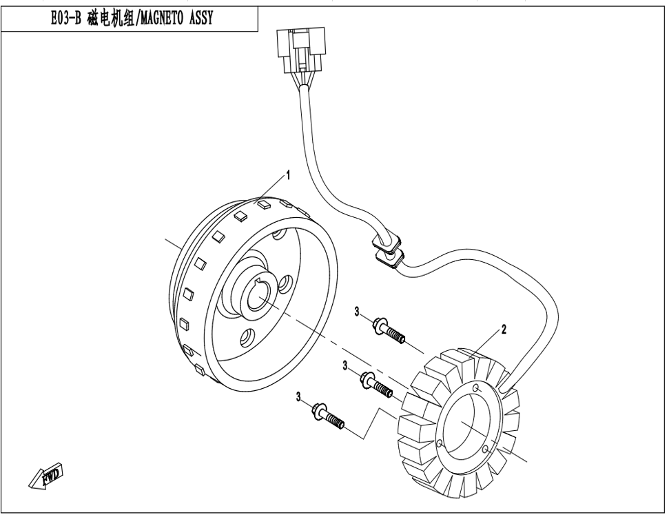Billede til varegruppe MANGETO ASSY.(HIGH POWER) (E03-B)