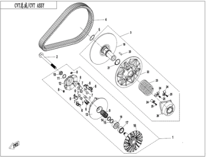 Billede til varegruppe CVT ASSY (E05-V3)