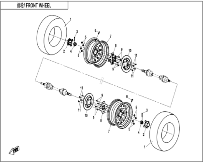 Bild för kategori FRONT WHEEL (F07-B)