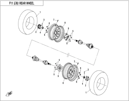 Bild för kategori REAR WHEEL (F11)