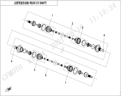 Bild för kategori REAR CV SHAFT(SPS) (F28-B)