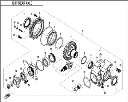 Bild för kategori REAR AXLE (F33-V2)