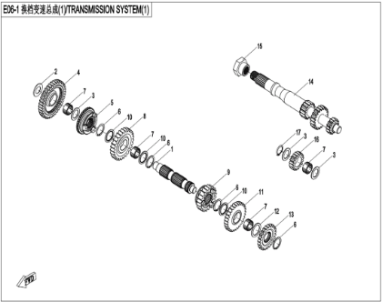 Bild för kategori TRANSMISSION SYSTEM（1） (E06-1)