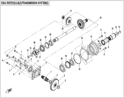 Bild för kategori TRANSMISSION SYSTEM（2） (E06-2)