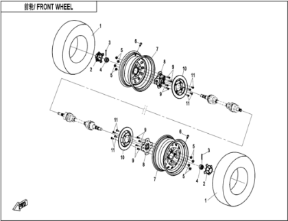 Bild för kategori FRONT WHEEL (F07-B)