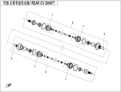 Bild för kategori REAR CV SHAFT(ODM) (F28-A)