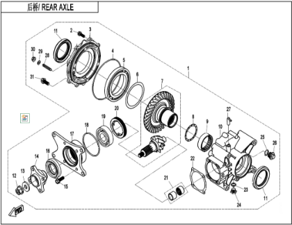 Bild för kategori REAR AXLE (F33-V2)