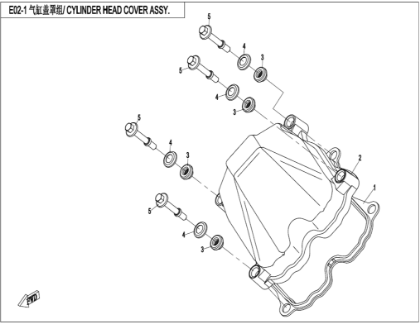 Bild för kategori CYLINDER HEAD COVER (E02-1)