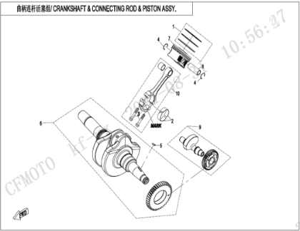 Bild för kategori CRANKSHAFT & CONNECTING ROD & PISTON (E04-V3)