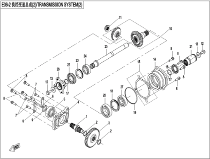 Bild för kategori TRANSMISSION SYSTEM (2) (E06-2)