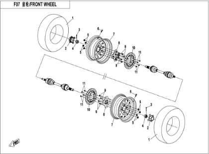 Bild för kategori FRONT WHEEL (F07)