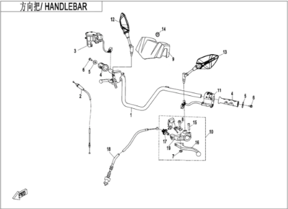 Bild för kategori HANDLEBAR (F10-1-A)