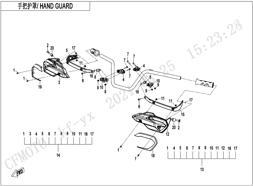 Billede til varegruppe HAND GUARD (F10-3)