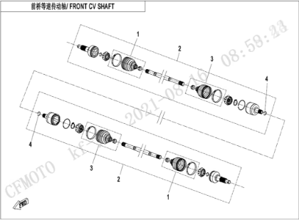 Bild för kategori FRONT CV SHAFT(SPS) (F27-B)