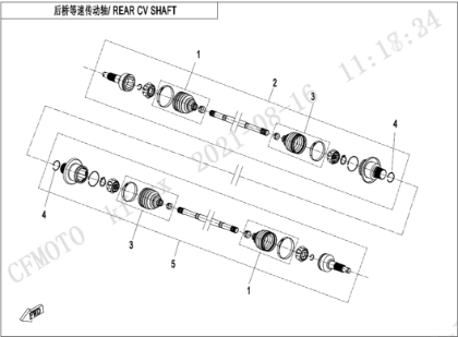 Bild för kategori REAR CV SHAFT(SPS) (F28-B)