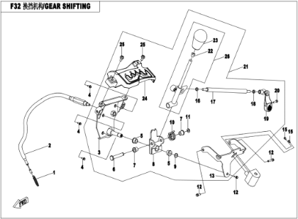 Bild för kategori GEAR SHIFTING (F32)
