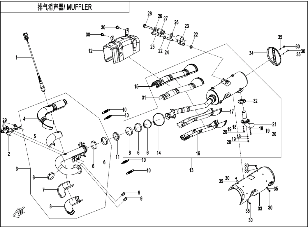 Bilde for kategori MUFFLER (F02)
