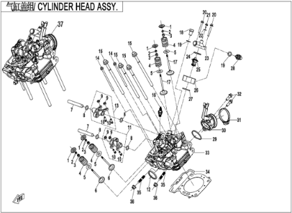 Bilde for kategori CYLINDER HEAD  (E02-2)