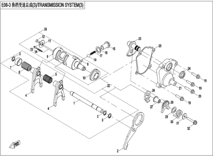 Bilde for kategori TRANSMISSION SYSTEM (3) (E06-3)