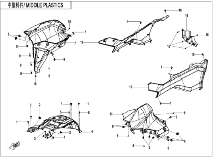 Bild för kategori MIDDLE PLASTICS (2) (F04-4)