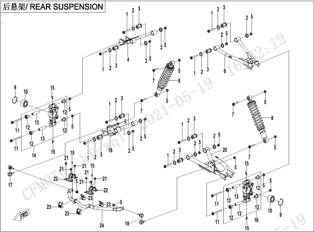 Billede til varegruppe REAR SUSPENSION (F06)