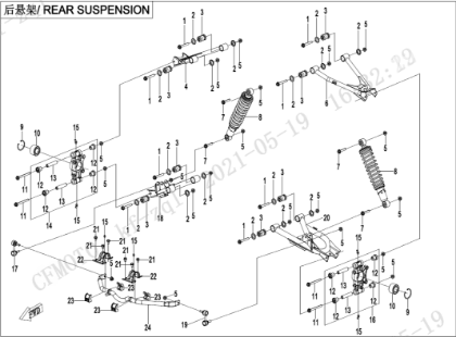 Bild för kategori REAR SUSPENSION (F06)