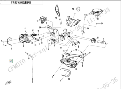 Bild för kategori HANDLEBAR (F10-1-V3)