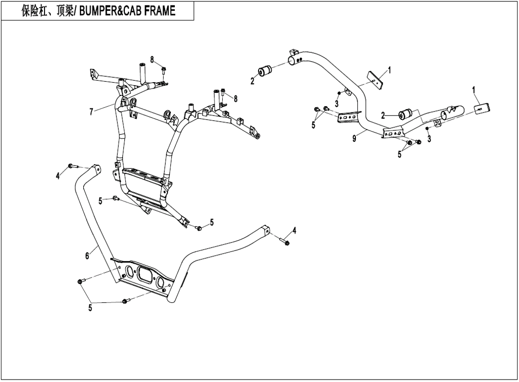 Picture for category BUMPER & CAB FRAME (F23-V2)