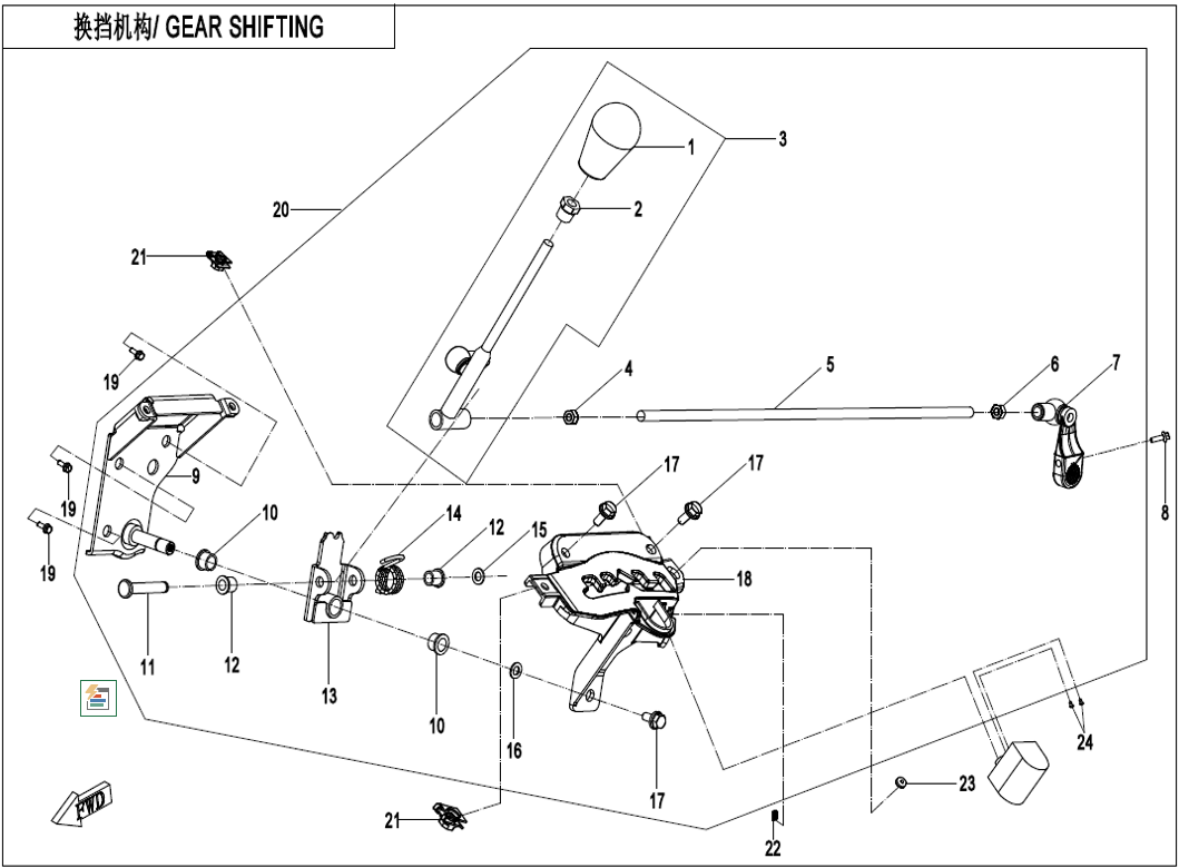 Billede til varegruppe GEAR SHIFTING (F32-V2)
